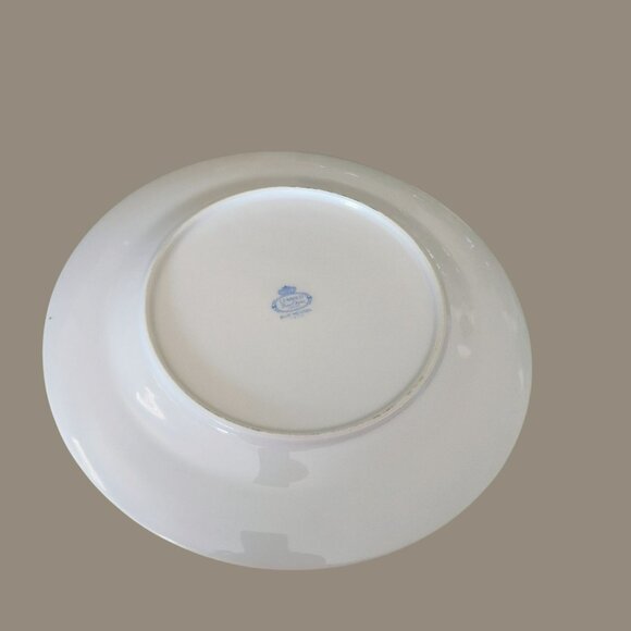 Vintage Blue Meissen Dinner Plates Set of 4 Porcelain 10.5" Chinoiserie Decor - Picture 6 of 7